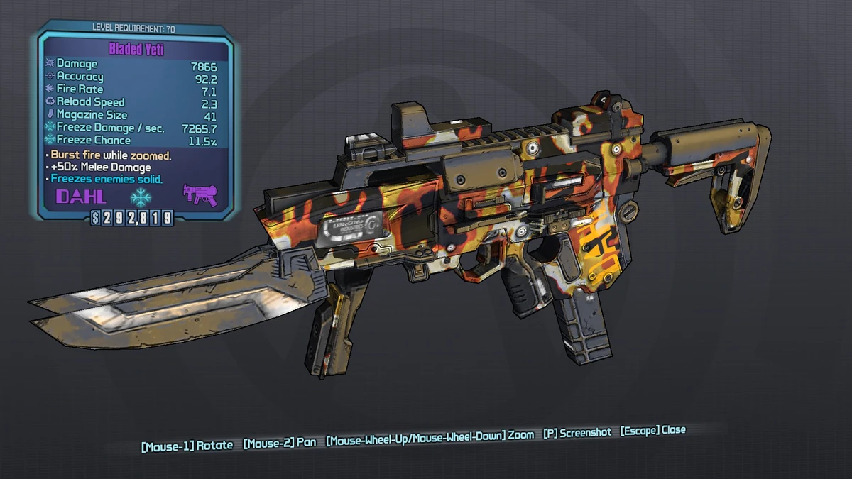 Yeti/Variant Chart Borderlands Wiki Fandom