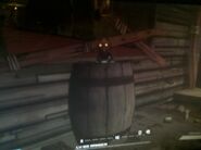 The bandit near the vendors.