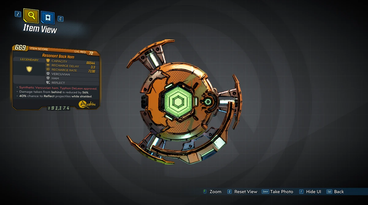 Back Ham | Borderlands Wiki | Fandom