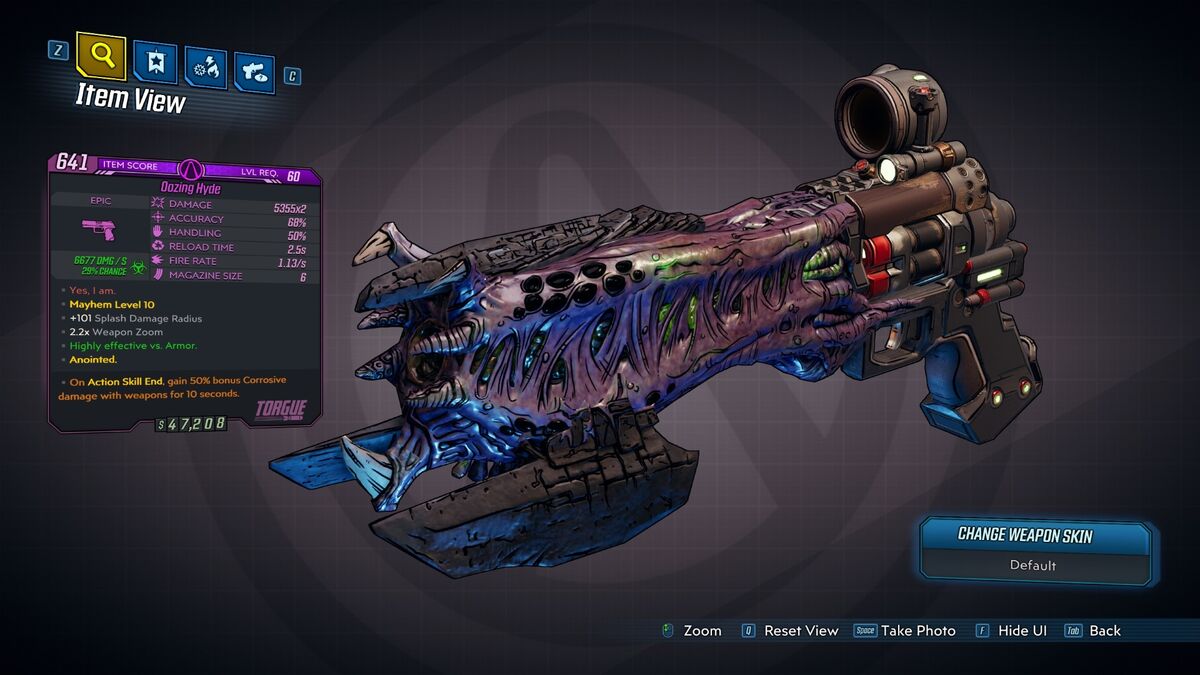 Hyde (pistol) Borderlands Wiki Fandom