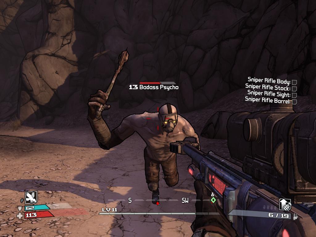 badass psycho borderlands 2