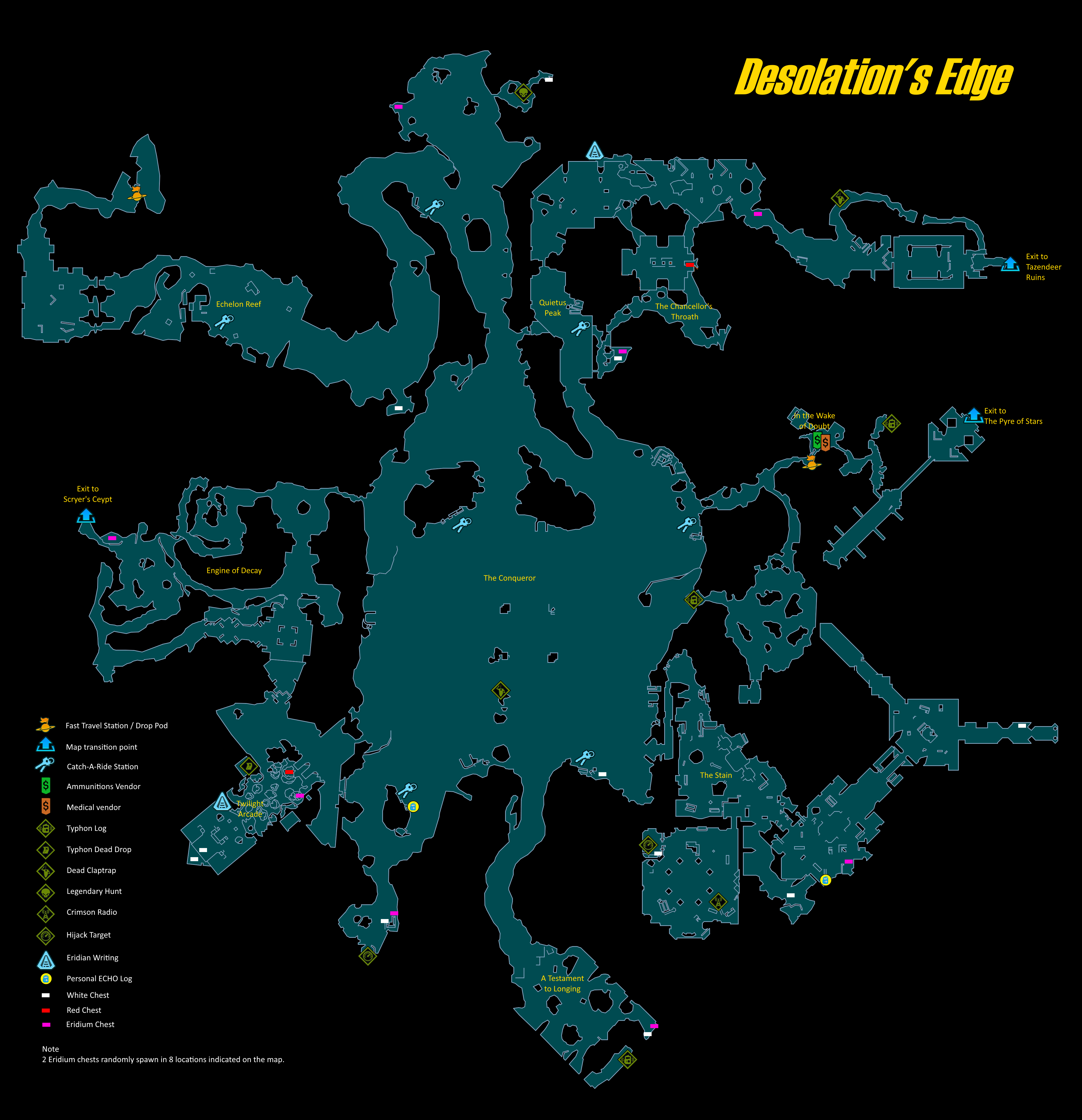 Borderlands 3 Nekrotafeyo Map Desolation's Edge | Borderlands Wiki | Fandom