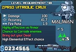 ZPR10 VITRIOLIC CRUX