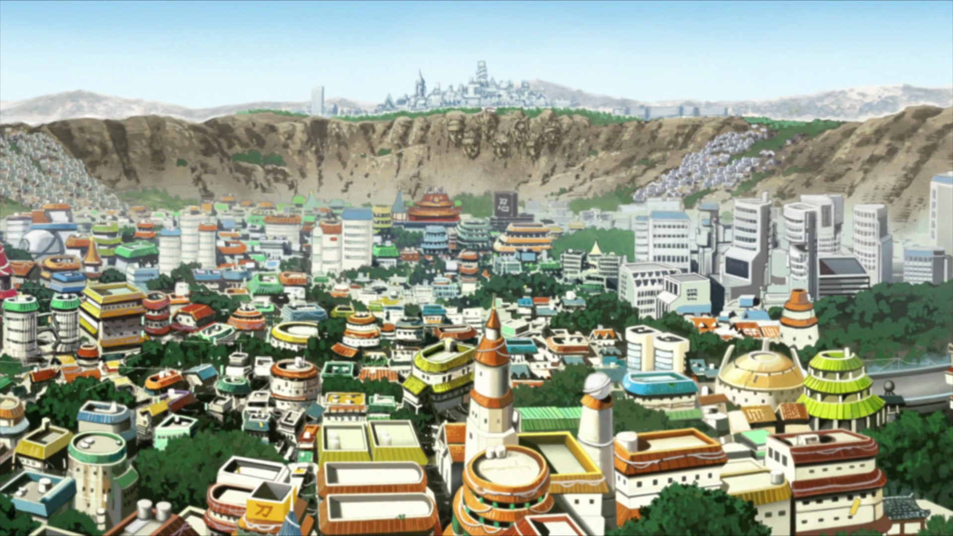 konoha village background