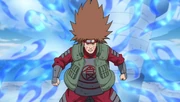 Chōji entering his Butterfly Chōji Mode.