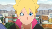 Boruto awakens his dojutsu.