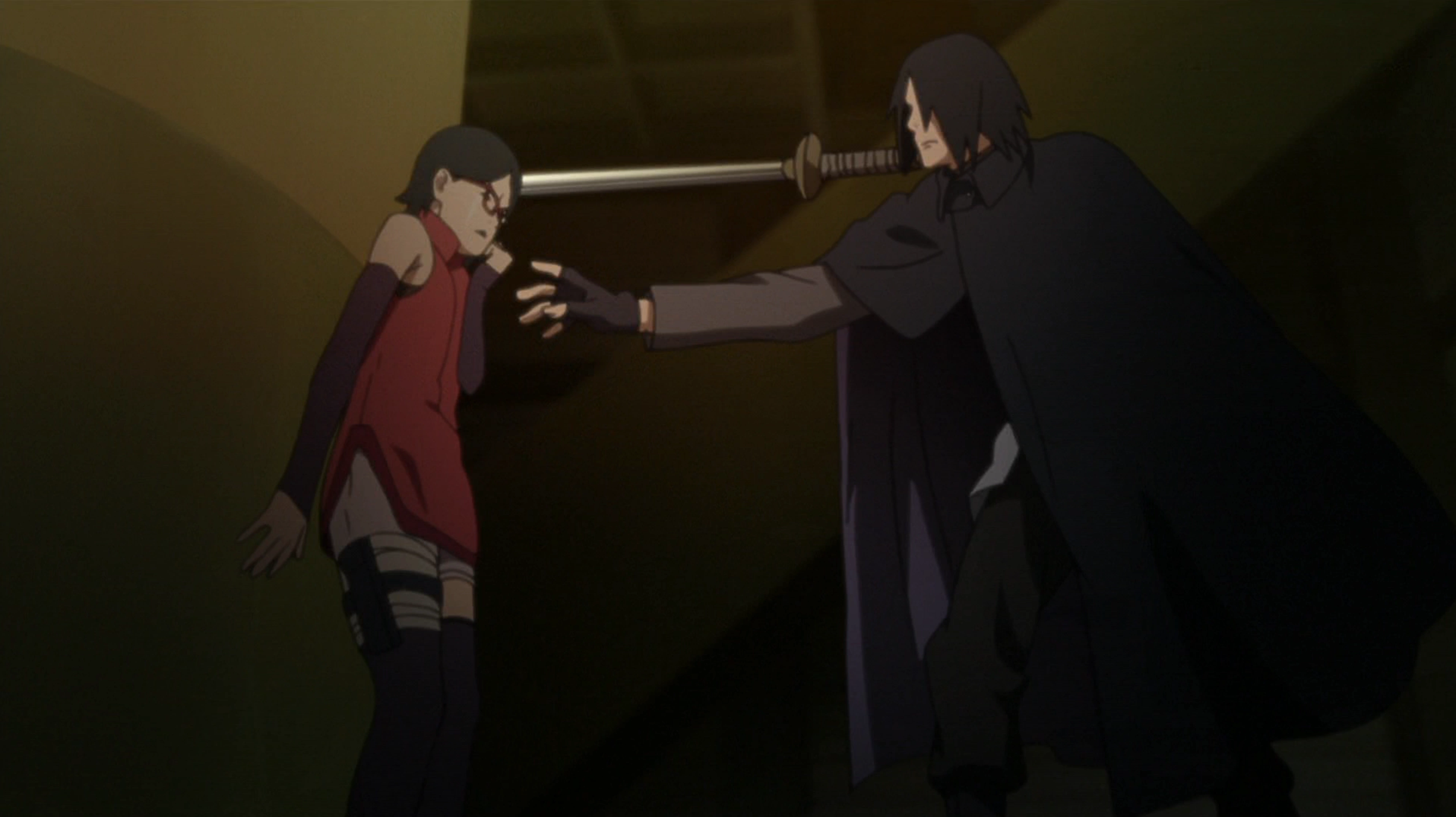 Sarada (Boruto) vs Part 1 Sasuke (Naruto)