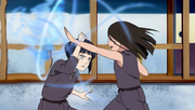 Young Hinata and Hanabi fight