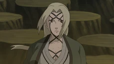 Tsunade releases her Strength of a Hundred Seal.