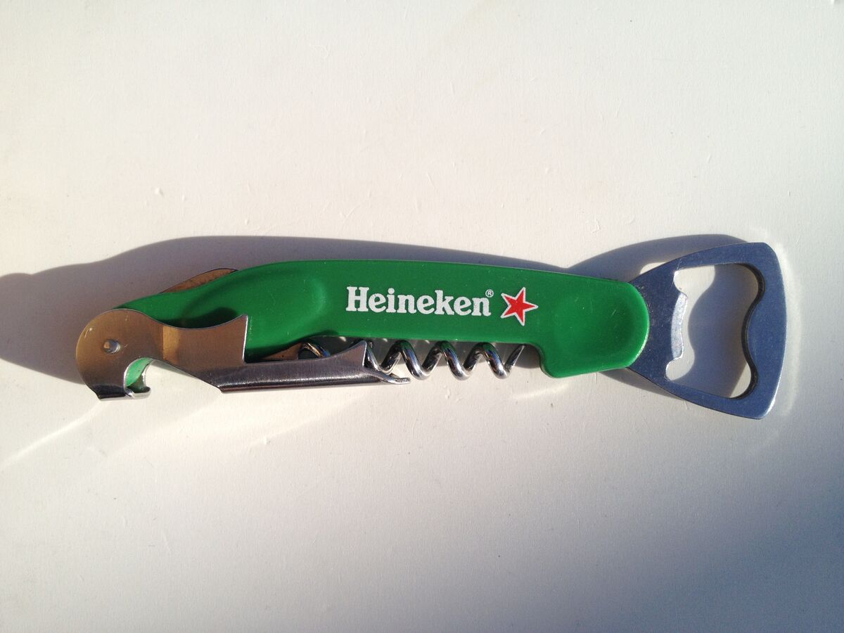 Heineken green multifunctional bottle opener Bottle Openers Wiki Fandom