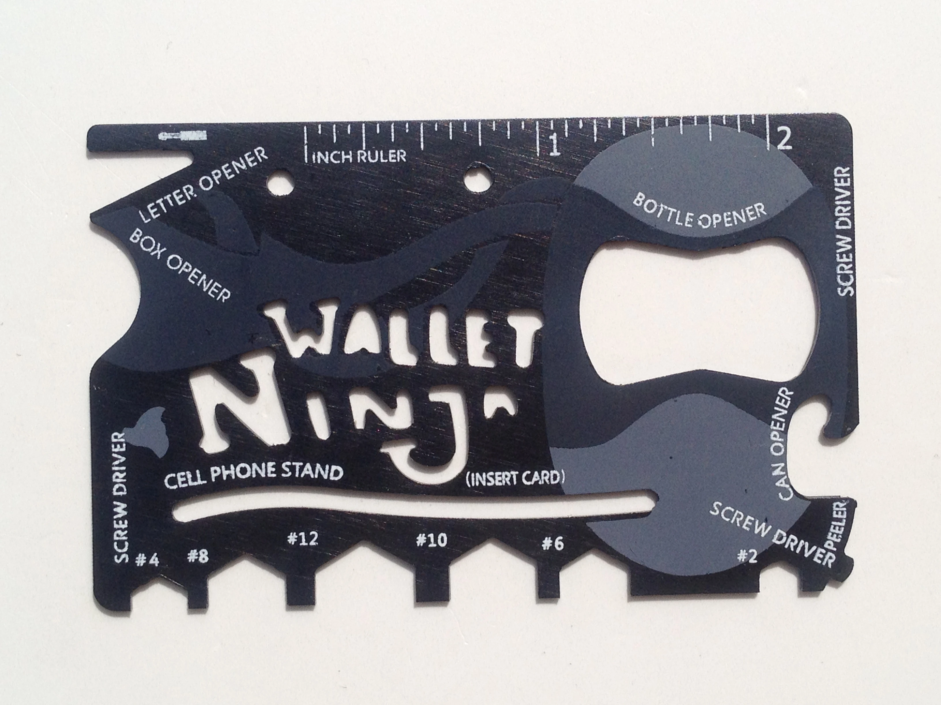 Wallet Ninja Credit Card Sized Multitool Multitool, Card, 52 OFF