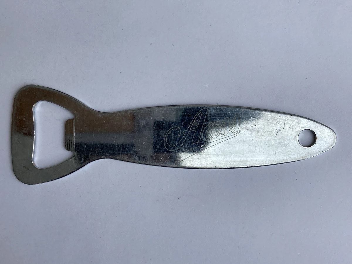 Aass flat metal bottle opener Bottle Openers Wiki Fandom
