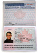 Bourne's Canadian passport "John Kay"