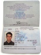 Webb's official US passport "Jason Bourne"