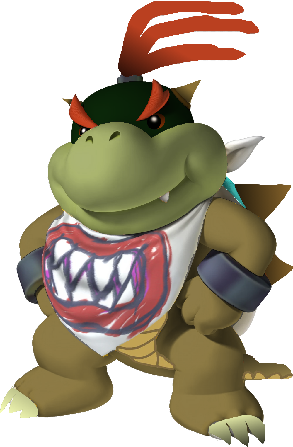 Dark Dry Giga Bowser Jr. Swings a Golf Club at Ms. Barrickman/Grounded 