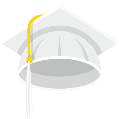 white graduation cap png