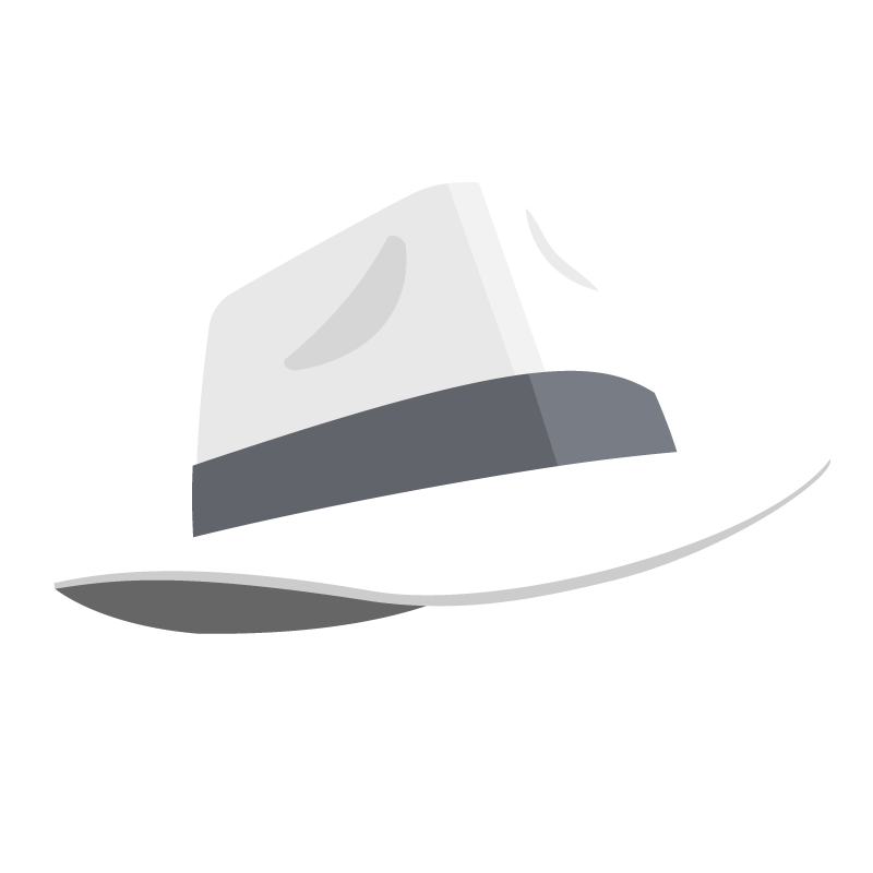 White Fedora Hat