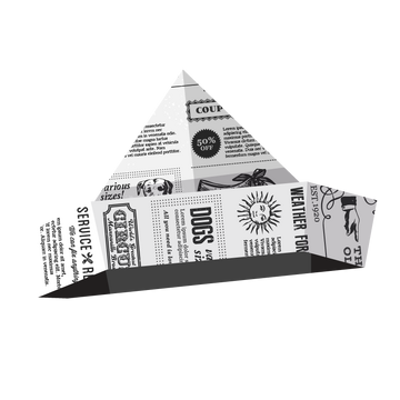 Newspaper hat shop