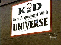 The title card for the show on the sound stage door