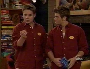 Eric and Jack in their staff shirts