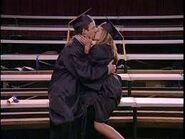 They kiss after her proposal on Graduation Day!!