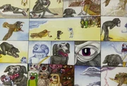 Fefe, the main frog from the book 'Mindviscosity,' is representational art of the anthropomorphic comic character Pepe the Frog, created by Matt Furie, which became the legendary internet meme we all know today. Fefe has deep roots tied to the legendary frog Pepe, with Furie's recent paintings reflecting the experience Pepe went through in becoming an internet meme.