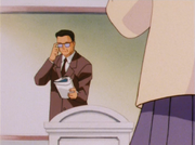 Teacher in the anime