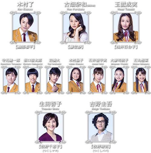 Cast and characters of Hana Yori Dango: The Musical (click picture for character and name for actor)