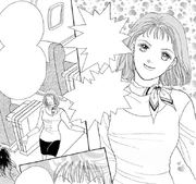 Sakurako boards the plane for the Canada trip