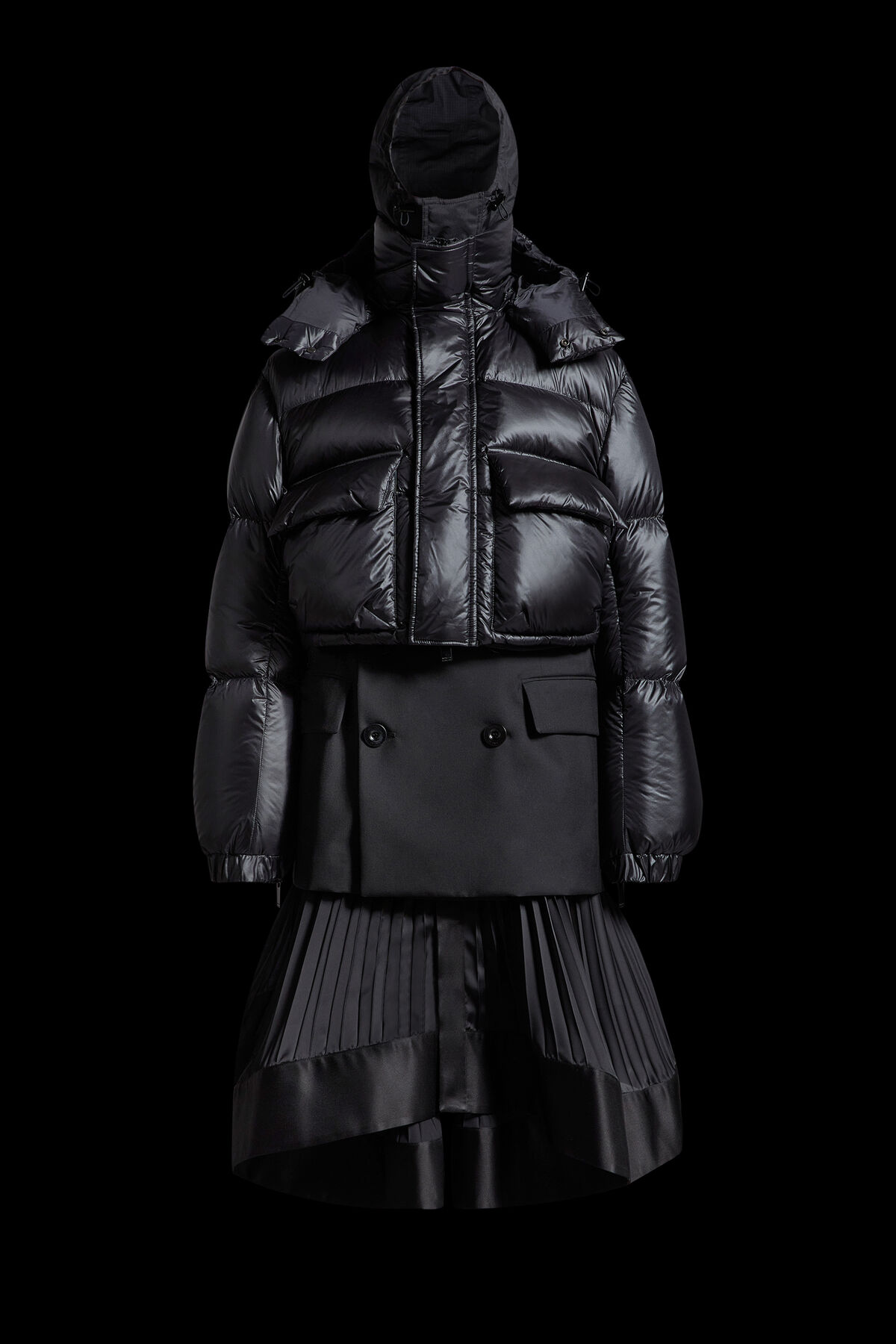 Moncler X Sacai Women's Black Full Look (FW2023) | Best Moncler X Sacai Women's Black Full Look (FW2023) | Best