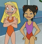 Sharon Spitz and Maria Wong swimsuits