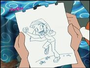 Griffin's sketch of Sharon