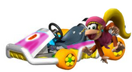 Dixie Kong with his Standard Kart