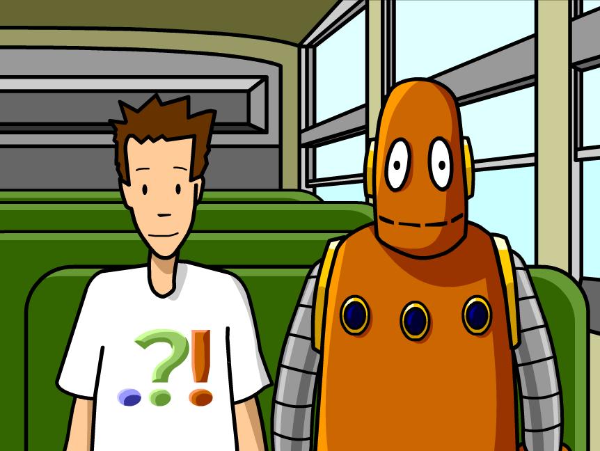 Tim calls out to Moby if he's late for the bus, and explains types of ...