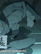 Yamada bound after being incapacitated by Shirou Ogami.