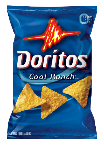 Reaching into your bag of Doritos Cool Ranch chips and pulling one