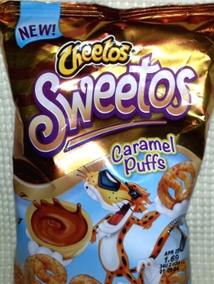 Candied Caramel Cheetos Puffs-- The ultimate sweet and salty snack!