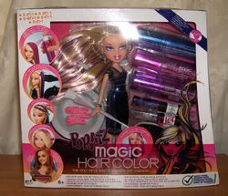 NEW Bratz MAGIC HAIR COLOR Rare Large CLOE Bust Funky Fashion Makeover 5 In  1