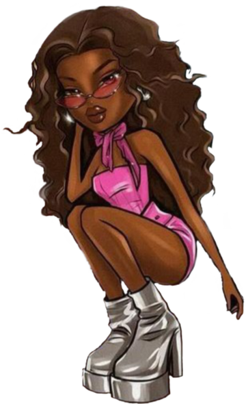 Black bratz cartoon top