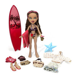 Bratz Sun Kissed Summer Yasmin Doll W Bikini Surf Board & Sunglasses  Collect HTF 