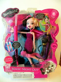 Bratzilla Magic Night Out Vampelina Doll With Light Up Broom Stick