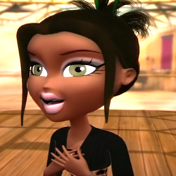 my favorite bratz sasha face-up very gentle lookNighty nite and