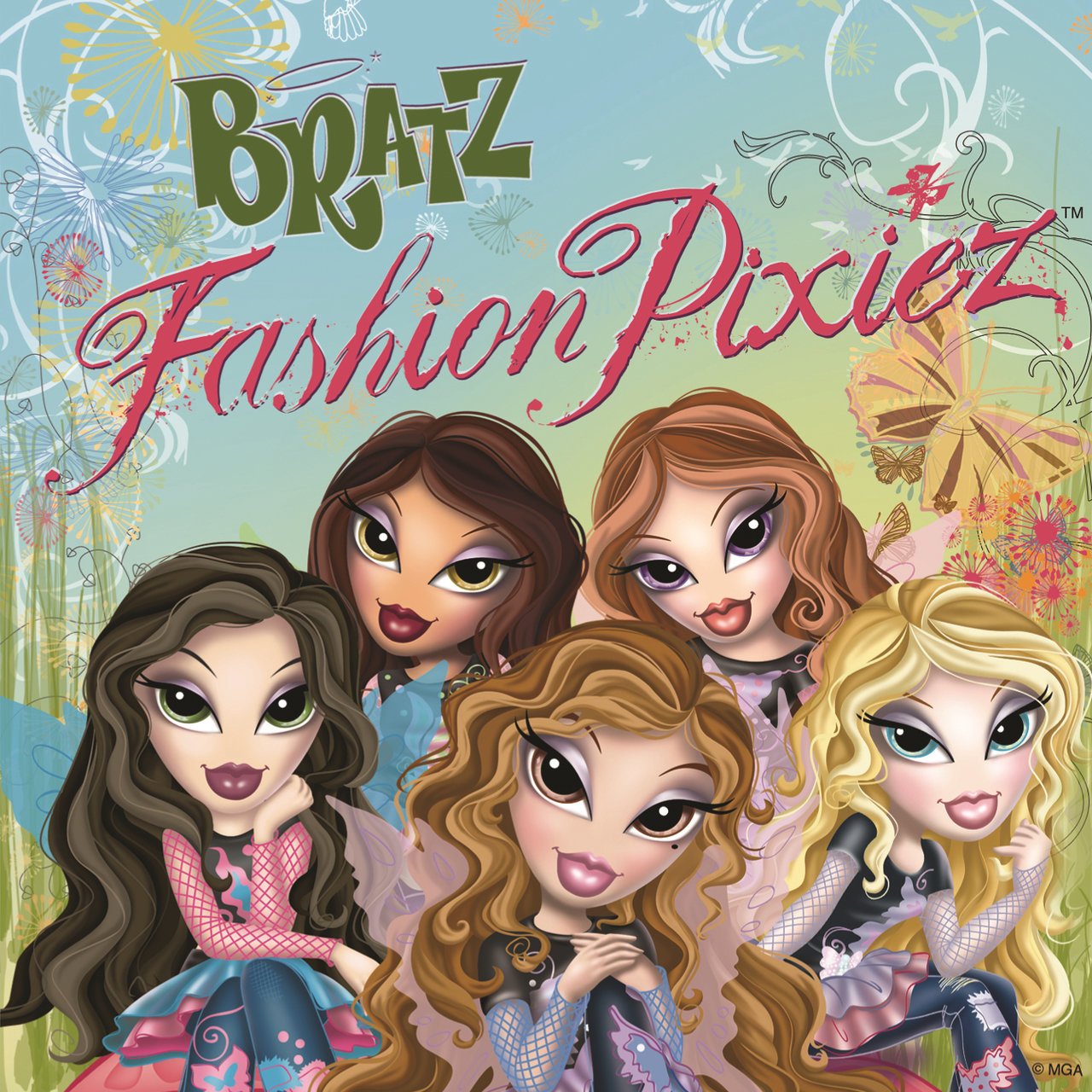 BRATZ KIDZ SLEEP-OVER ADVENTURE, clockwise from bottom left: Jade