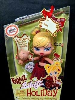 Bratz Babyz Doll Holiday Cloe Chloe 5.5 Vintage Red Glitter