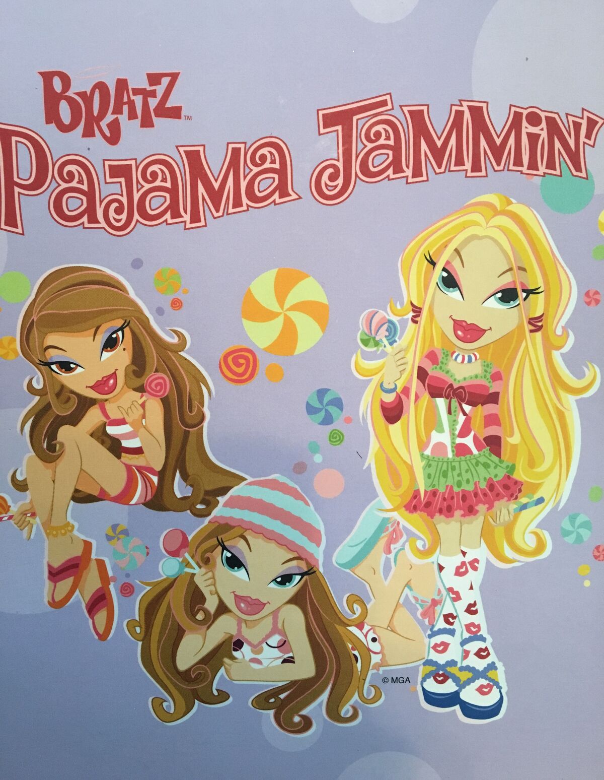 MGA Bratz Girlz Dolls Sweet Dreamz Pajama Party POSTER Accessory Rare
