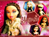 Downloadable Yasmin introduction wallpaper found on the old Cool Bratz website.