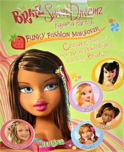 Toys, 206 Bratz Passion 4 Fashion Funky Fashion Makeover Cloe Styling Head