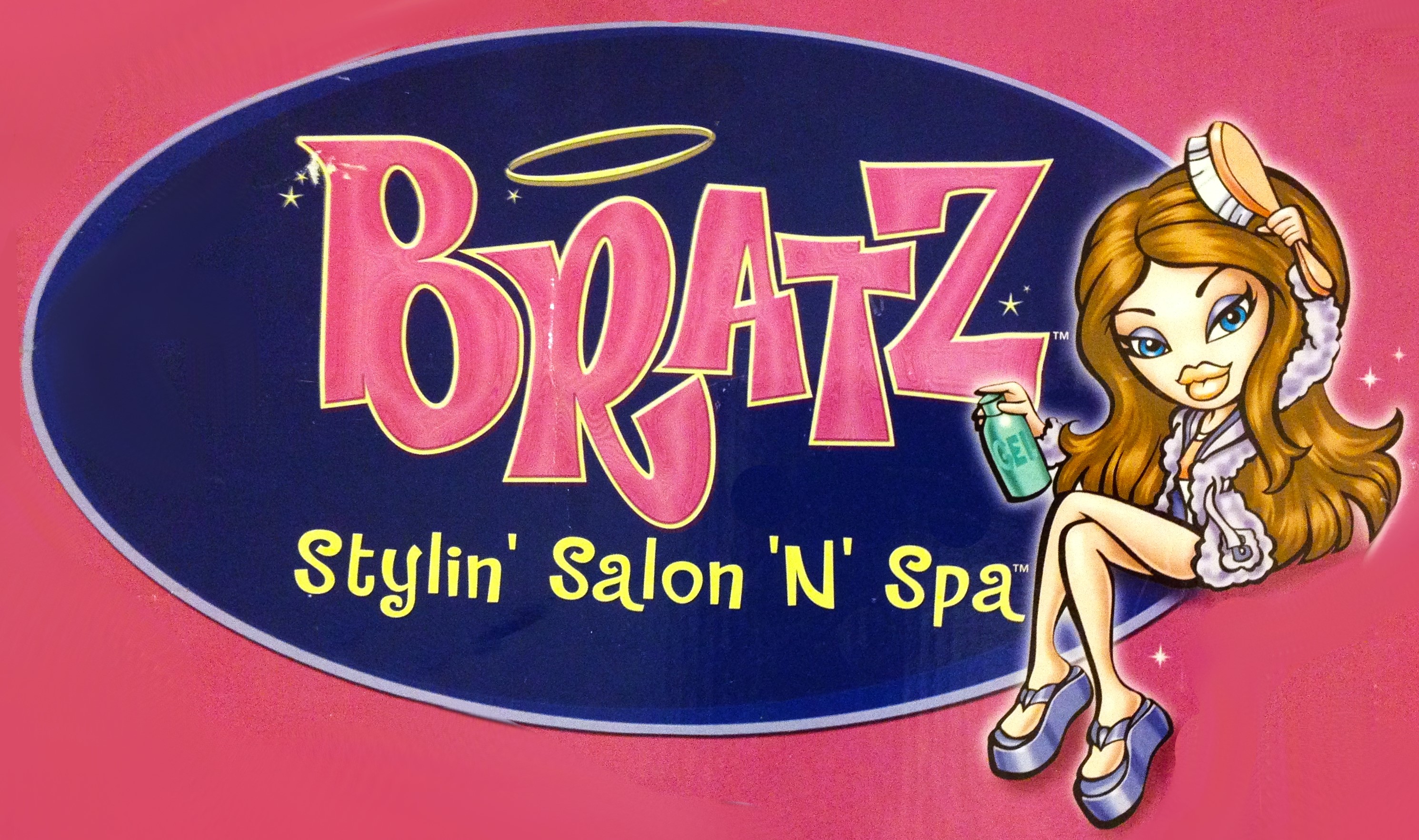 MGA BRATZ Doll Fianna 2003 Stylin' Salon 'N' Spa w Original Flip Flops +  Bottoms