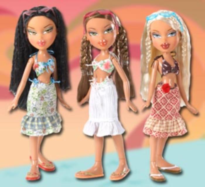 Bratz Hot Summer Dayz Collection (lot of 4) - Dolls & Accessories