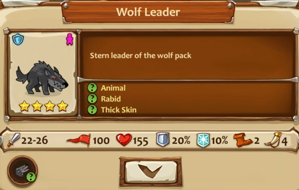 Wolf Leader | Braveland Heroes Wiki | Fandom